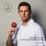 Handmade Red Leather Youth Cricket Ball by Kookaburra