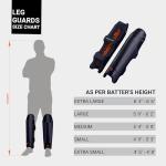 moonwalkr Cricket Leg Guard 2.0 Protective Gear for Unisex of Batter's Height (4'9"-5'2") Cricket Pads Batters Leg Guard & Perfect for Running Between Wickets (Blue, Small)