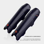 moonwalkr Cricket Leg Guard 2.0 Protective Gear for Unisex of Batter's Height (4'9"-5'2") Cricket Pads Batters Leg Guard & Perfect for Running Between Wickets (Blue, Small)