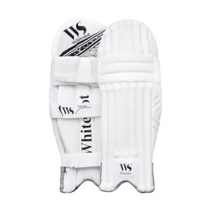 Whitedot Cricket Batting Legguard - Cricket Batting Pads - Dot 2.1 White MRH