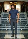 Navy Slim Fit Muscle Polo Shirt for Men