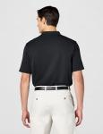 Callaway Men's Golf Short Sleeve Solid Ottoman Polo Shirt, Black, Medium