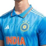 Adidas Men's India ODI Fan Coat - Blue, Large
