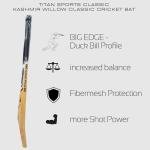 Kashmir Willow Cricket Bat with Practice Tennis Balls