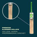Kashmir Willow Cricket Bat with Practice Tennis Balls