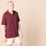 Quick-Dry Burgundy Polo Shirt for Men