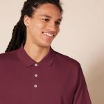 Quick-Dry Burgundy Polo Shirt for Men