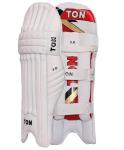 TABAKH SS Ton Pro 3.0 Cricket Batting Leg Guards - Mens Size RH, Light Weight (White Color)