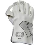 Gunn & Moore GM Cricket 606 Premium Wicket Keeping Gloves - White Color, Adult Size