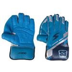 SS Legend Adult Wicket Keeping Gloves in Blue
