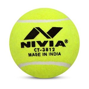 Nivia Yellow Heavy Tennis Cricket Balls (Pack of 6)