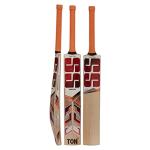 SS Premium Cricket Kashmir Willow Leather Ball Cricket bat ' Adult Size - Short Handle (Bat Cover Included) - Dhoni