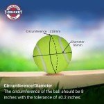 Nivia Yellow Heavy Tennis Cricket Balls (Pack of 6)