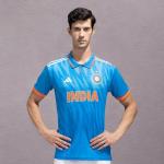 adidas India Cricket ODI Replica Jersey Regular Fit (M) Bright Blue