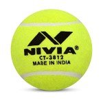 Nivia Yellow Heavy Tennis Cricket Balls (Pack of 6)