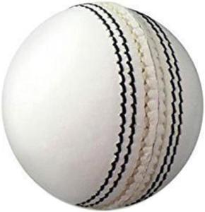 White Leather Cricket Ball, Senior Size, Hand-Stitched, Practice Grade A, 4 Piece Cricket Ball Indoor Outdoor Training (1)