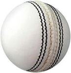 White Leather Cricket Ball, Senior Size, Hand-Stitched, Practice Grade A, 4 Piece Cricket Ball Indoor Outdoor Training (1)