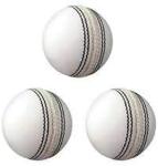 White Leather Cricket Ball, Senior Size, Hand-Stitched, Practice Grade A, 4 Piece Cricket Ball Indoor Outdoor Training (1)
