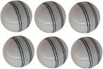 White Leather Cricket Ball, Senior Size, Hand-Stitched, Practice Grade A, 4 Piece Cricket Ball Indoor Outdoor Training (1)