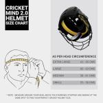 Moonwalkr Mind 2.0 Cricket Helmet - Black, Large