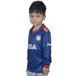 USA Cricket Youth Jersey, US Team's First Ever T20 WC Appearance T-Shirt for Kids, Long Sleeve, Navy Blue, Fits 25-26" Chest