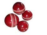 Leather Cricket Ball for Practice Grade A Red Hand-Stitched Functional Hard & Seasoned Ball No Stamp Senior Official Size Practice & Training Red Cricket Ball (1)