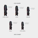 moonwalkr Cricket Leg Guard 2.0 Protective Gear for Unisex of Batter's Height (4'9"-5'2") Cricket Pads Batters Leg Guard & Perfect for Running Between Wickets (Black, Small)