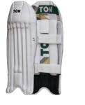 TABAKH SS Ton Pro 2.0 Cricket Wicket Keeping Leg Guards - Mens Size RH, Light Weight (White Color)