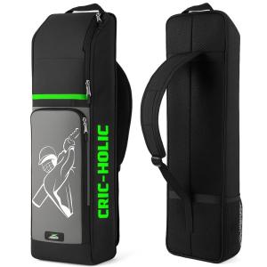 Jaspo Cric Holic Padded Cricket Kit Bag (Polyester Material) For Plastic & Wooden Cricket Sets – Multiple Utility Pockets, Multiple Carrying Options, Spacious Design For Complete Gear (Carry Bag Only)