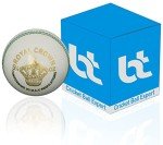 BT White Cricket Ball - Genuine Leather, Pack of 1