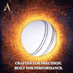 AnNafi® A Grade White Leather Cricket Ball