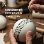 AnNafi® A Grade White Leather Cricket Ball