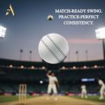 AnNafi® A Grade White Leather Cricket Ball