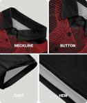 ZITY Golf Polo Shirts for Men Short Sleeve Athletic Tennis T-Shirt Red XL