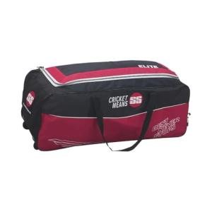 SS Elite Wheel Cricket Kit Bag (Red/Black)