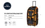 Travelers Club 30" Multi-Pocket Rolling Duffel Bag