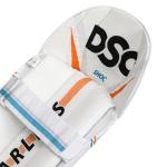 DSC Intense Shoc Cricket Wicket Keeping Legguard (White, Size: Mens) Material: Polyvinyl Chloride (PVC) Highly Comfortable Cricket Pads Protective Gear