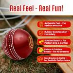 Soft Rubber Cricket Ball for Indoor/Outdoor Practice