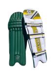 SS Cricket Match Premium Batting Leg Guards - Men's Size , (Green Color)