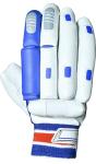 Titan CAT Cricket Gloves Right-Handed, Professional Grade Batting Gloves for Men, Premium Leather, Shock-Absorbing Padding, Ventilated Grip, Virat Kohli Blue/White