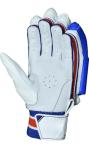 Titan CAT Cricket Gloves Right-Handed, Professional Grade Batting Gloves for Men, Premium Leather, Shock-Absorbing Padding, Ventilated Grip, Virat Kohli Blue/White