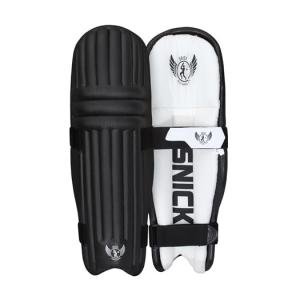 SNICK MEGALITE Cricket Batting Pads - Ultralite Leather Pads - High Protection - Two Straps Less Than Two lbs - Ambidextrous (Men)