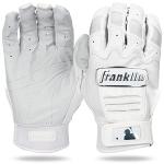 Franklin Sports CFX Pro Full Color Chrome Series Batting Gloves CFX Pro Full Color Chrome Batting Gloves, White, Adult Medium