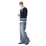 Members Only Men's Cricket Sweater | 100% Cotton Cable Knit Sweater Men | Cotton Cable Knit Sweater | Sweaters for Men - Navy L