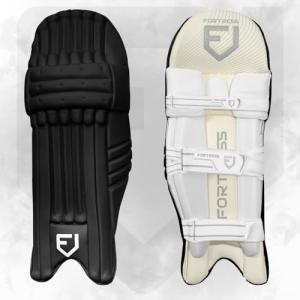 Fortress Original 100 Colored Cricket Batting Pads - Trusted By the Pros for The Highest Level of Cricket! | Premium Quality | Test Grade | 9 Color Options (Black, Large Adult (19in), Left)