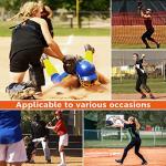 COOLOMG Women Sliding Shorts Softball Padded Slider Shorts Compression Underwear for Baseball Football Lacrosse Cricket White L