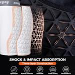 COOLOMG Women Sliding Shorts Softball Padded Slider Shorts Compression Underwear for Baseball Football Lacrosse Cricket White L