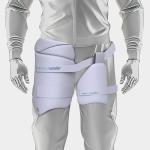 moonwalkr Cricket Thigh Guards 2.0 Lightweight Cricket Guard & Equipment Unisex Thigh Pads for Batter's Height (5'4"- 5'8") Safeguarding Both Your Outer and Inner Thighs White (Medium, Left Hand)