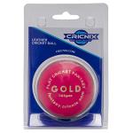 Cricnix Cricket Ball Gold Pink Leather 5oz (1-Pack) for Practice or Training