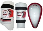 SS Cricket Protection Set: Thigh, Arm & Abdominal Guards
